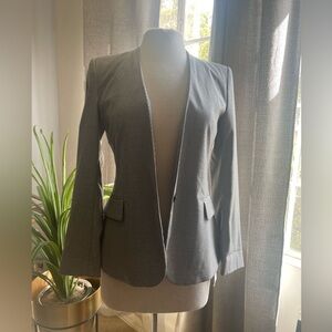 Zara Black and White Checkered Blazer